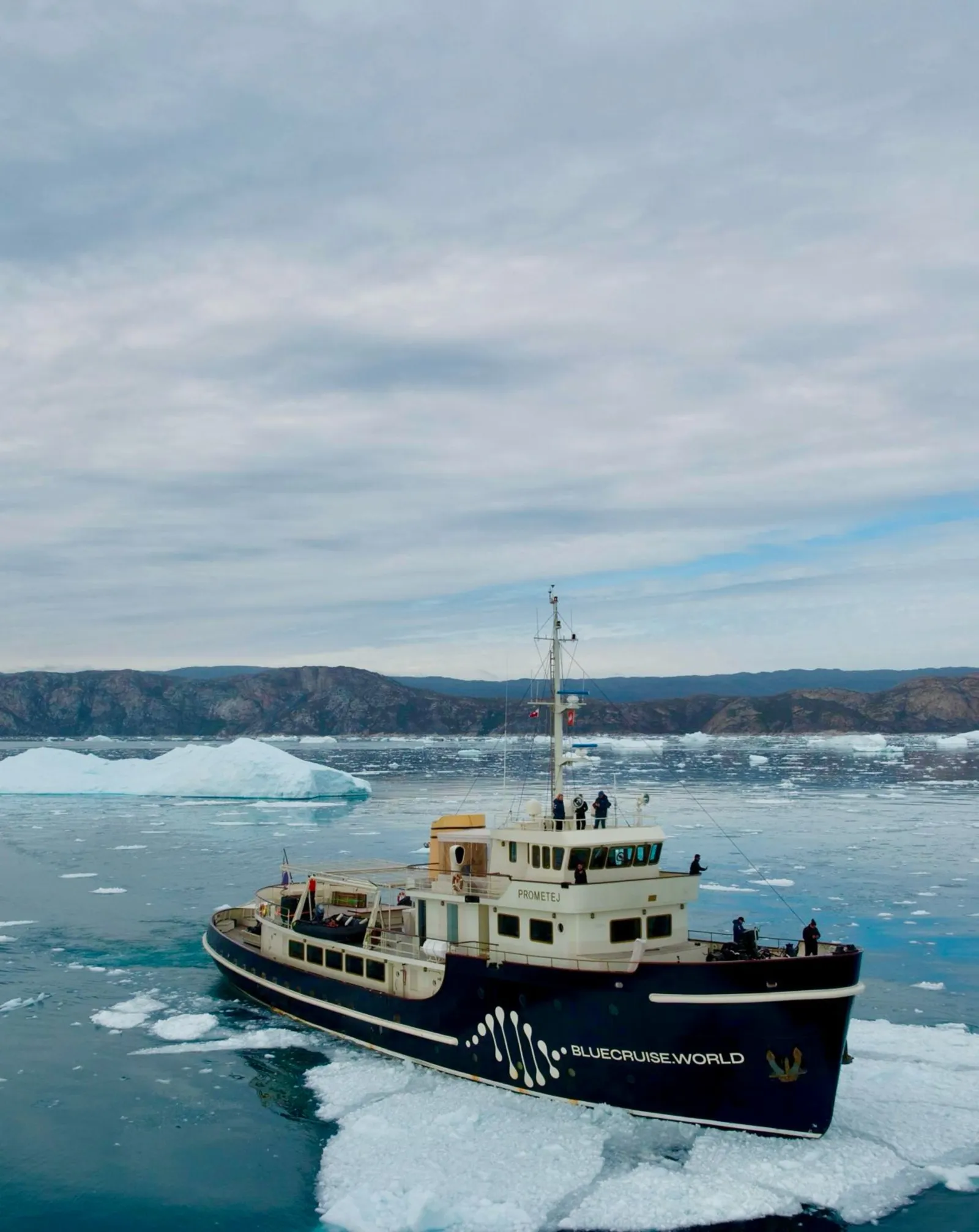 M/Y PROMETEJ im Eis